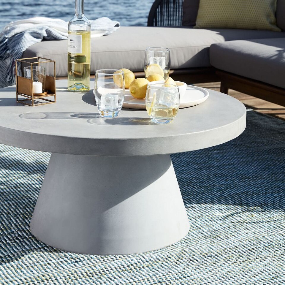 Pedestal Outdoor Coffee Table - West Elm Australia